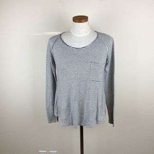 Eileen Fisher Organic Linen Striped Pocket Tee